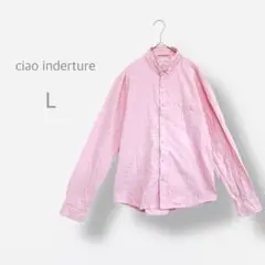 【ciao indenture】　長袖シャツ　ボタンダウン　日本製　綿100%
