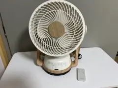 ドウシシャ　リモコン付き　サーキュレーター 木目調　扇風機