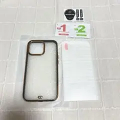新品★ iPhone13Proケース 保護シール付き iPhoneケース 美品