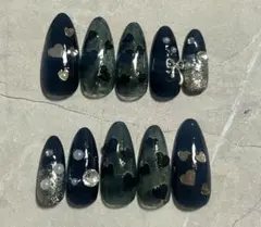 カッコかわいい、ブラックnail
