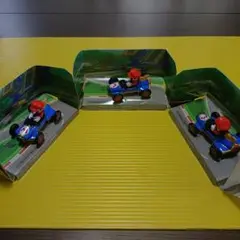 マリオカート　プルバック　マリオ3台セット　京商エッグ