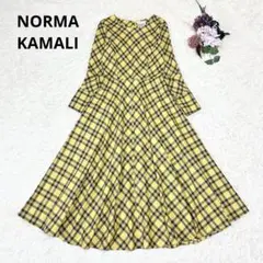 NORMA KAMALI ノーマカマリ 80sOLD フレアワンピース チェック