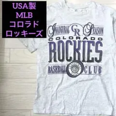 USA製 LOGO7 93' MLB ロッキーズ 開幕記念 Tシャツ Lサイズ