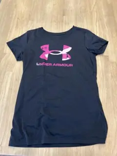 UNDER ARMOUR ブラック/ピンク Tシャツ S