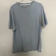 『KIRKLAND（コストコ）』古着　半袖Tシャツゆるめ　水色　一部汚れアリ