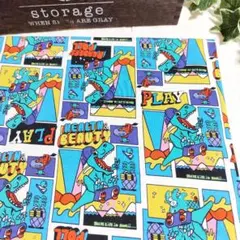 ニット生地ハンドメイド❈❈170×50コミック恐竜