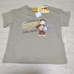 Curious George Tシャツ サイズ110 ベージュ　おさるのジョージ