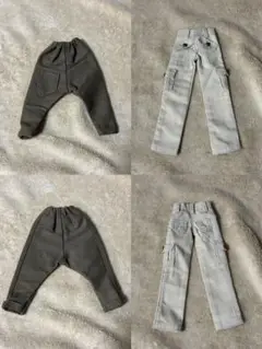 人形用カーゴパンツとシンプルパンツセット オビツ27スリム　男の子ブライス