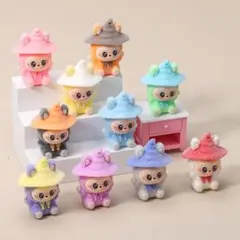 魔法使い　ラブブ　LABUBU　フロッキーフィギュア　全10種類フルコンプセット