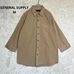 a2436【ゼネラルサプライ GENERAL SUPPLY】綿 半端袖 シャツ