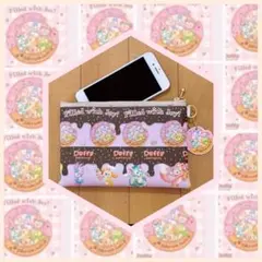ダッフィー特大ポーチ♡フィルドウィズジョイ♡ドーナツチャームつき
