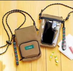 リンネル　2024年5月号付録L.L.Bean 撥水素材の多機能スマホショルダー