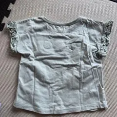 Cool Beans 花柄刺繍 フリル袖Tシャツ 100