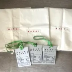 MARNI マルニ 保存袋 巾着袋 タグ 3枚セット