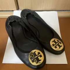 Tory Burch 黒 フラットシューズ　サイズ7