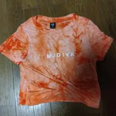 MJDIVA オレンジ タイダイ Tシャツ