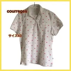 courreges クレージュ ポロシャツ ゴルフウェア サイズ40 L