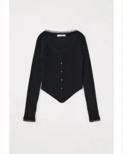MOUSSY TULLE TRIM カーディガン