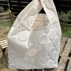 ナイロンエコバック⭐︎水玉エンボス加工