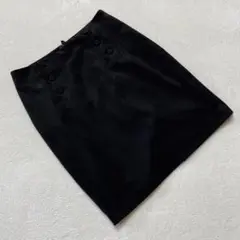 ⭐H&M⭐ ミニスカート ブラック ボタンディテール ハイウエスト