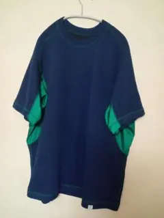 kolor BEACON ドルマンニットTシャツネイビー グリーン サイズ3