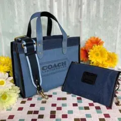 COACH コーチ デニムバック 大人気 ハンドバッグ ショルダー 新作 お洒落