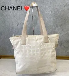 CHANEL シャネル トートバッグ アイボリー ココマーク