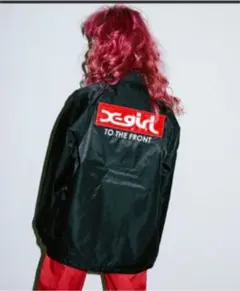 X-girl BOXLOGO COACH JACKET