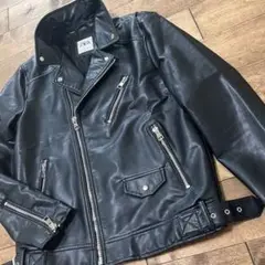 ZARA ザラ レザージャケット ブラック ダブルライダース Lサイズ