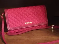 PRADA プラダ ショルダー ウォレット ピンク