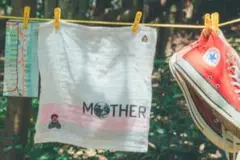 パッケージ痛み　ほぼ日　MOTHER2　刺繍ハンドタオル　ネス　どせいさん