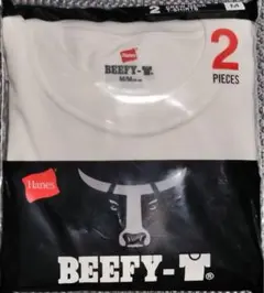 Hanes BEEFY-T ホワイト Tシャツ 2枚セット