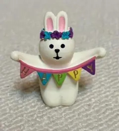 ウサギの「HAPPY」マグネット