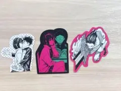 ダンダダン　ステッカー　3種　 綾瀬桃＆オカルンA　怪奇 バトル 漫画 シール