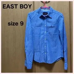 EAST BOY /イーストボーイ 長袖ストライプシャツ 9 ブルー