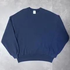 80s ジャージーズ　usa製 無地　ネイビー　jerzees ブランク　L