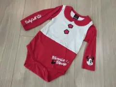 BABYDOLL ミニーちゃん 長袖 ロンパース 80cm 丸襟 ディズニー