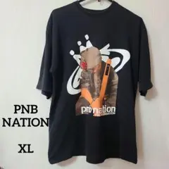 レア【XLサイズ】PNB NATION ブラック Tシャツ　ストリート