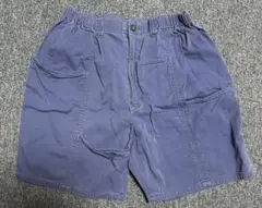 青　ハーフパンツ
