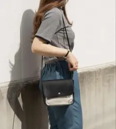 WEGO フラップ クリアショルダーバッグ ブラック 新品未使用