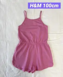 H&M ピンクのキャミソールオールインワン　サロペット