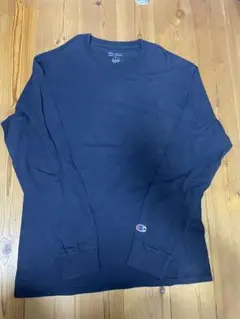 チャンピオン　長袖シャツ　tシャツ　ネイビー