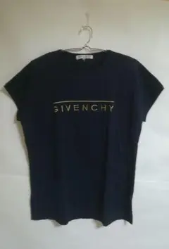 GIVENCHY 金ロゴ ニット 半袖 肩パッド入り 半袖 大きいサイズ 15号