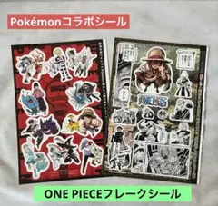 ジャンプ×ポケモンコラボシール ワンピースフレークシール Pokémon