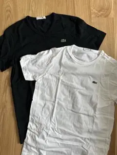 ラコステ Vネック＆クルーネックTシャツ 2点セット