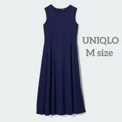 UNIQLO ウルトラストレッチエアリズムワンピース ネイビー M ユニクロ