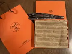 新品未使用 エルメス HERMES ハンドタオル タオル 箱付き