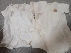オフホワイトロンパース2点セット