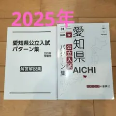 最新版 愛知県 公立入試 パターン集 2025 問題