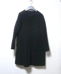 theory luxe セオリー ダブルフェイス リバーシブル ノーカラーコート